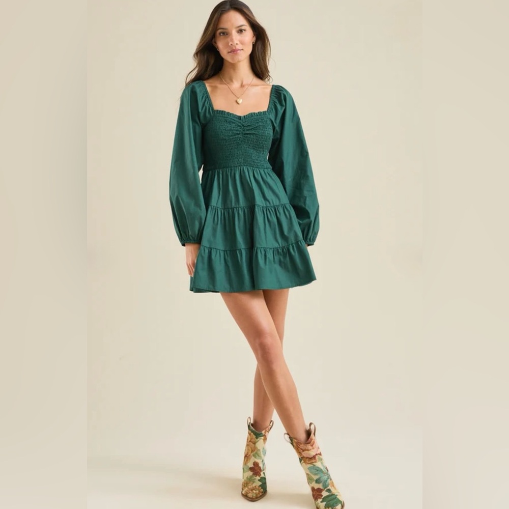 New Altar’d State Sienna Smocked Mini Dress